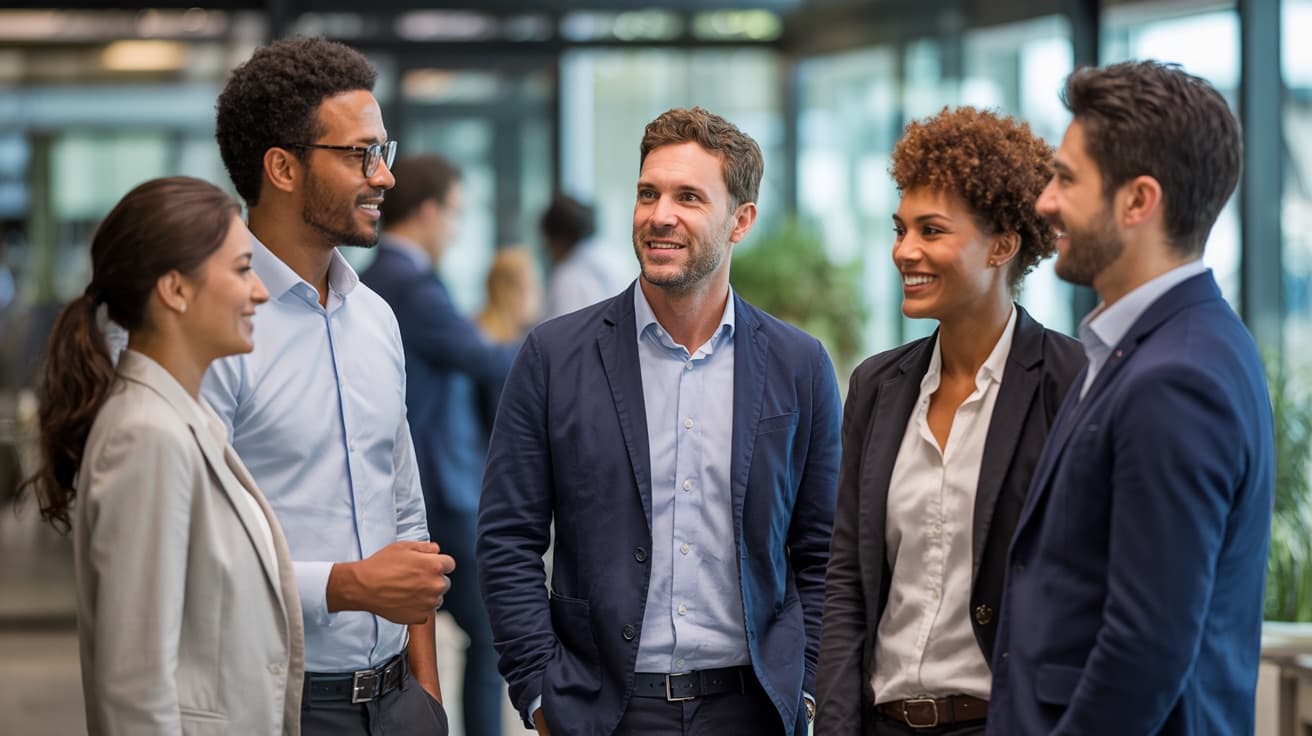 Équipe professionnelle diverse et égalitaire